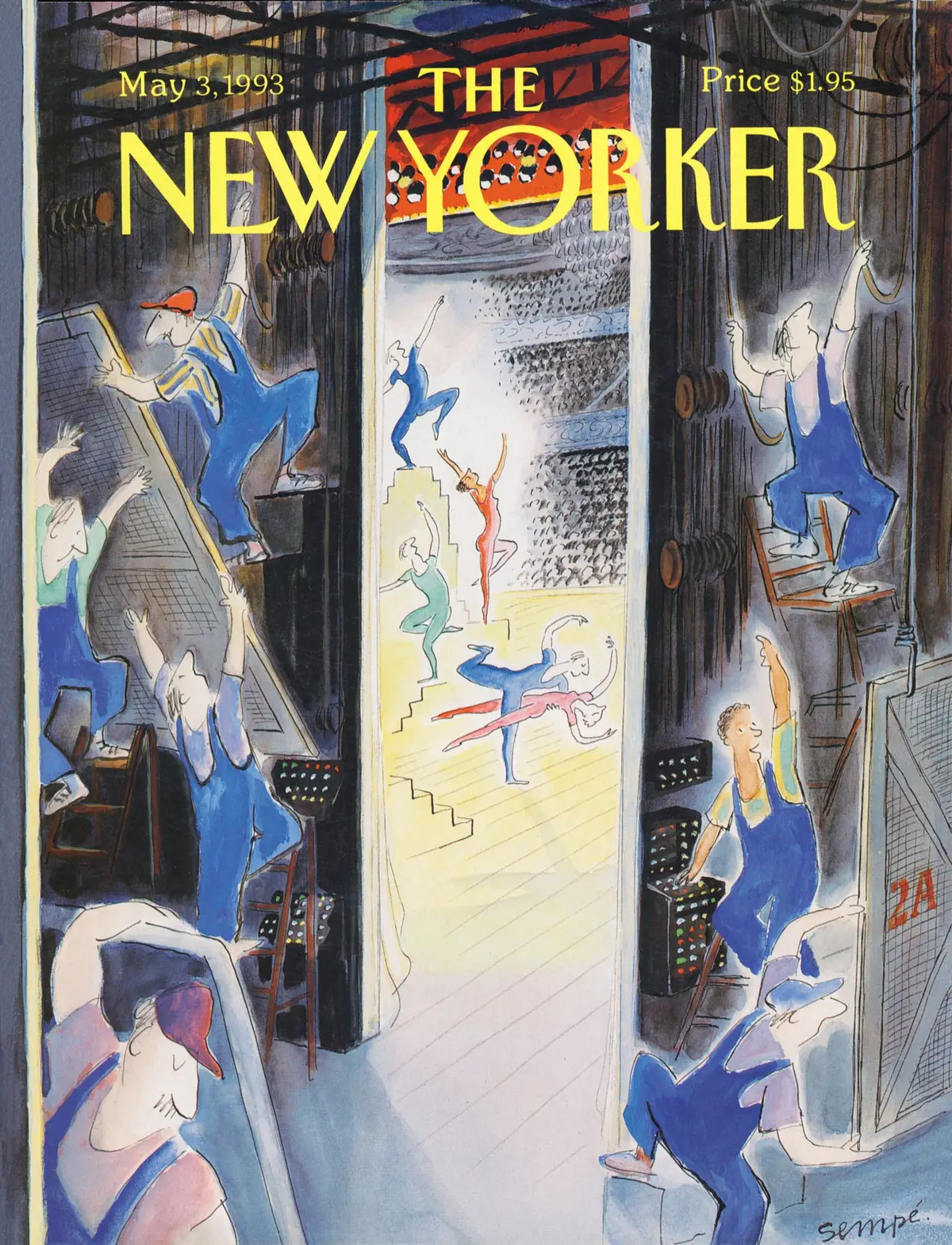 Обложка The New Yorker, 3 мая 1993: Новая весна балета, художник Жан-Жак Сампе