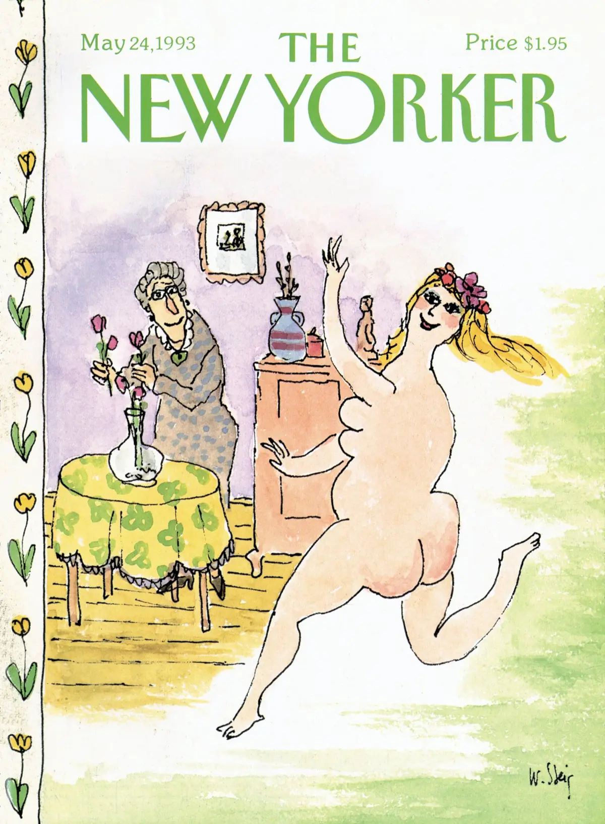 Обложка The New Yorker, 24 мая 1993: В поисках утраченной весны, художник Уильям Стейг