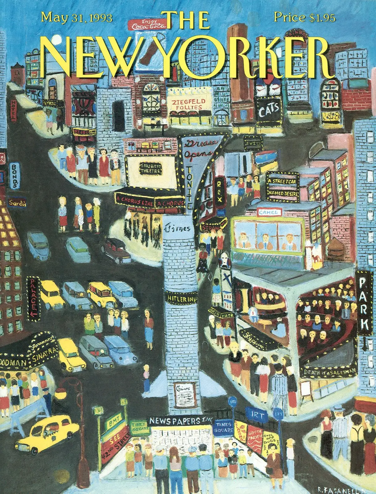 Обложка The New Yorker, 31 мая 1993: Улица мечты, художник Ральф Фазанелла