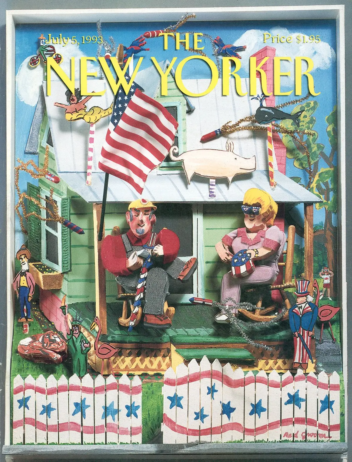 Обложка The New Yorker, 5 июля 1993: Славное Четвёртое июля, художник Ред Грумз