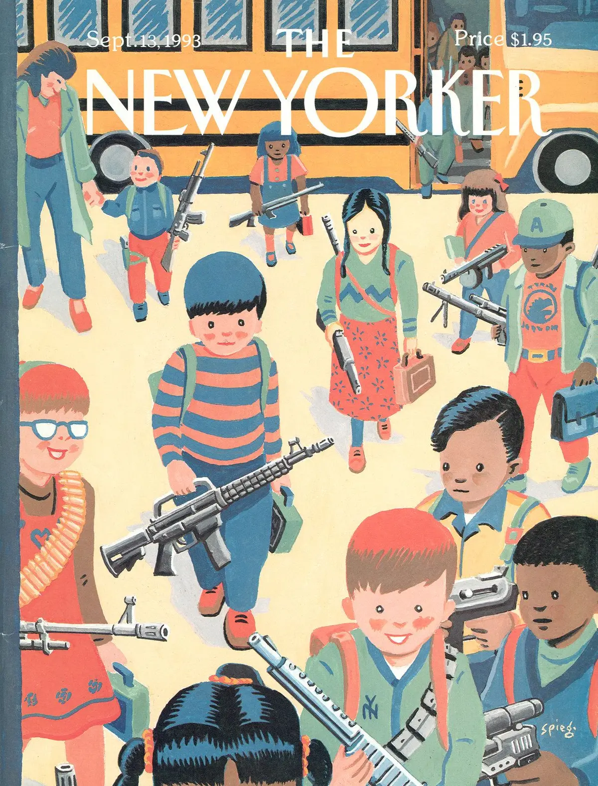 Обложка The New Yorker, 13 сентября 1993: Пушки сентября, художник Арт Шпигельман