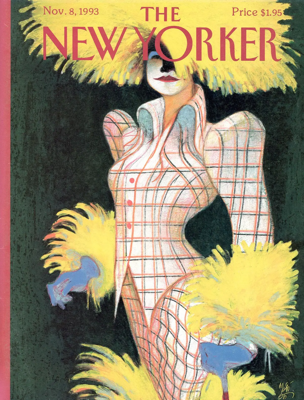 Обложка The New Yorker, 8 ноября 1993: Вивьен Вествуд, парижское прет-а-порте, художник Лоренцо Маттотти