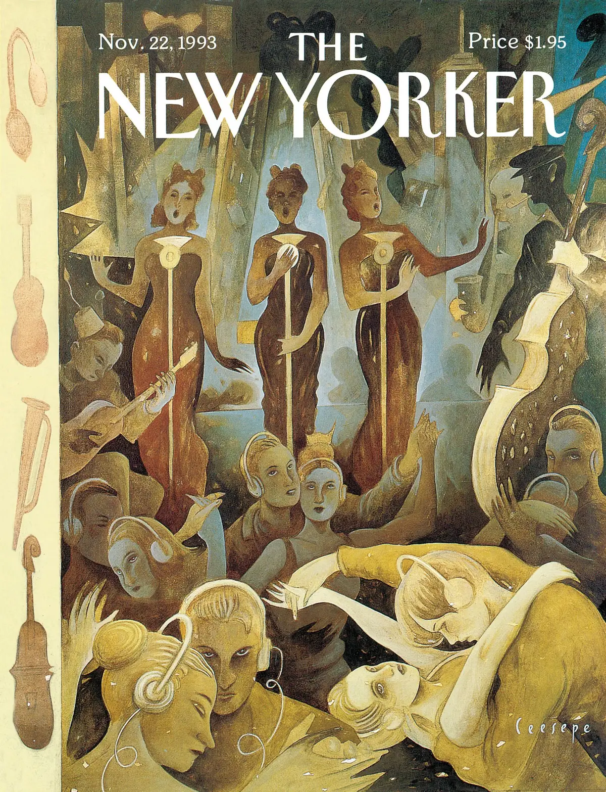 Обложка The New Yorker, 22 ноября 1993: На подзарядке, художник Сеесепе