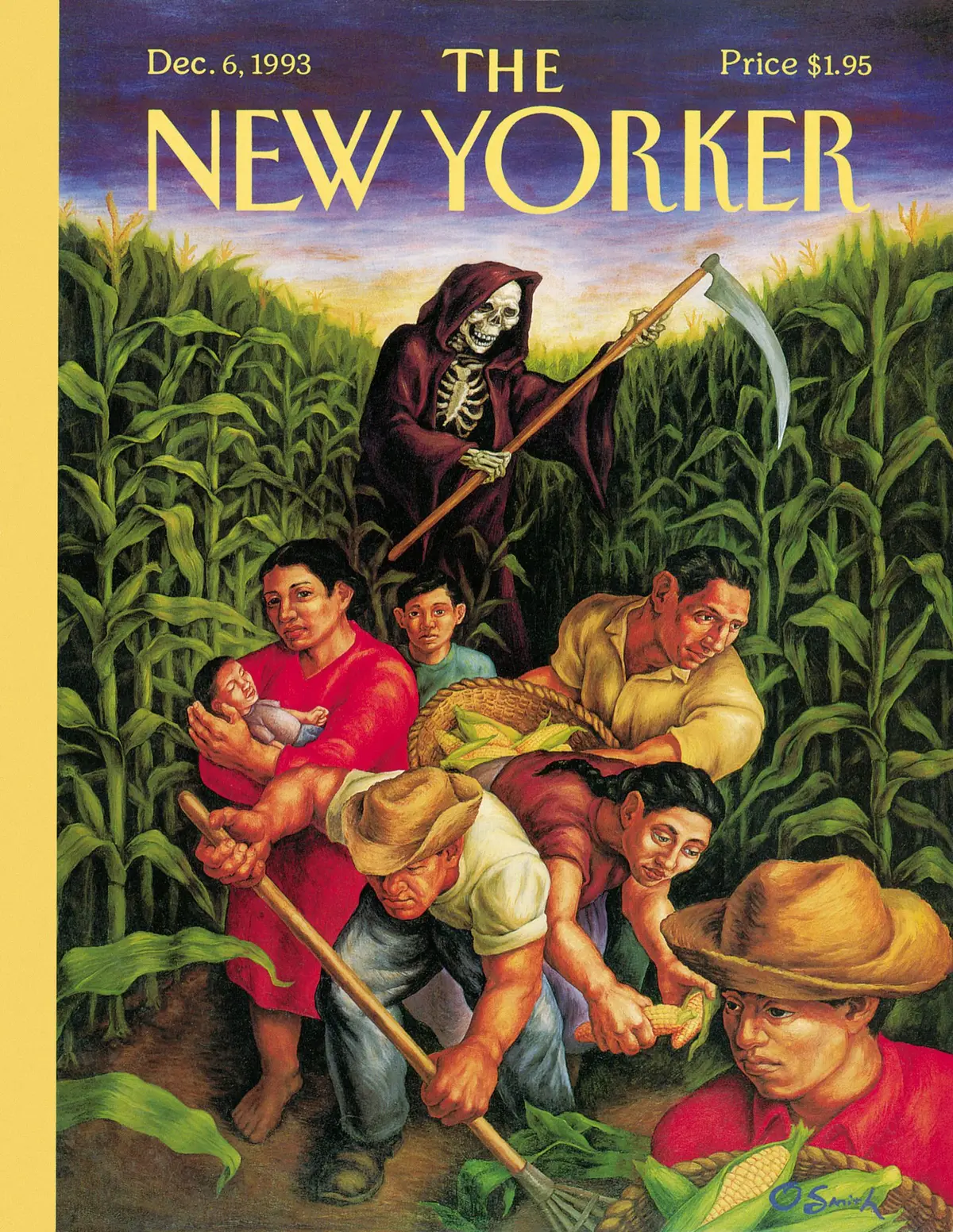 Обложка The New Yorker, 6 декабря 1993: В поле, художник Оуэн Смит