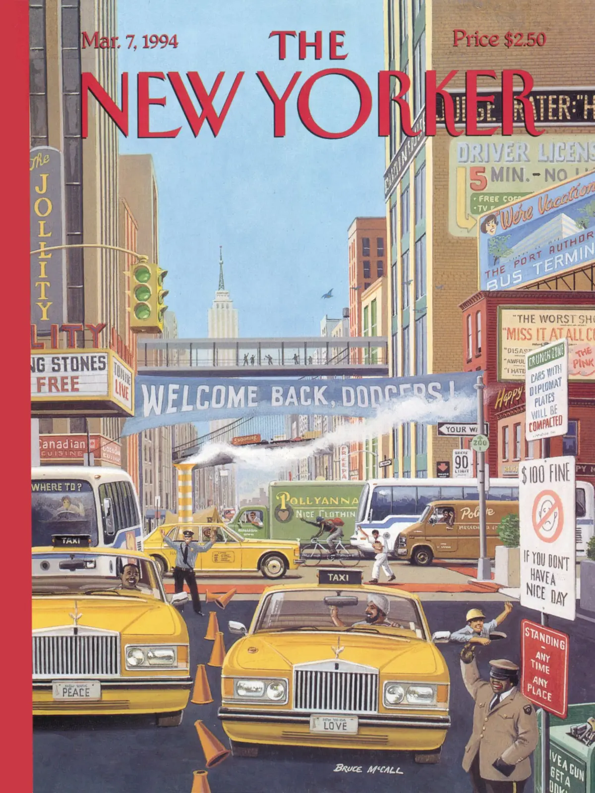 Обложка The New Yorker, 7 марта 1994: Хорошего дня, художник Брюс Макколл