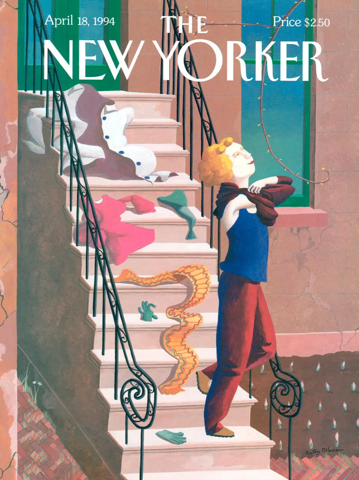 Обложка The New Yorker, 18 апреля 1994: Линька, художник Кэти Осборн