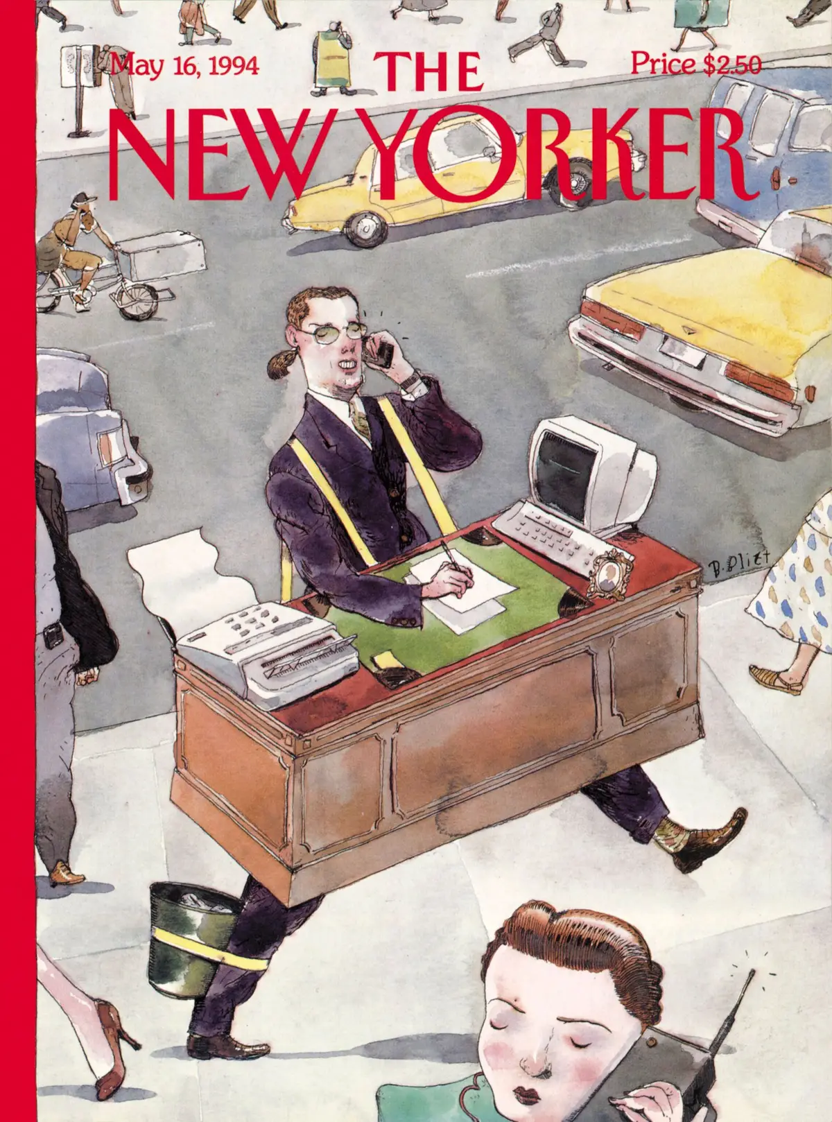 Обложка The New Yorker, 16 мая 1994: Вверх по лестнице, художник Барри Блитт