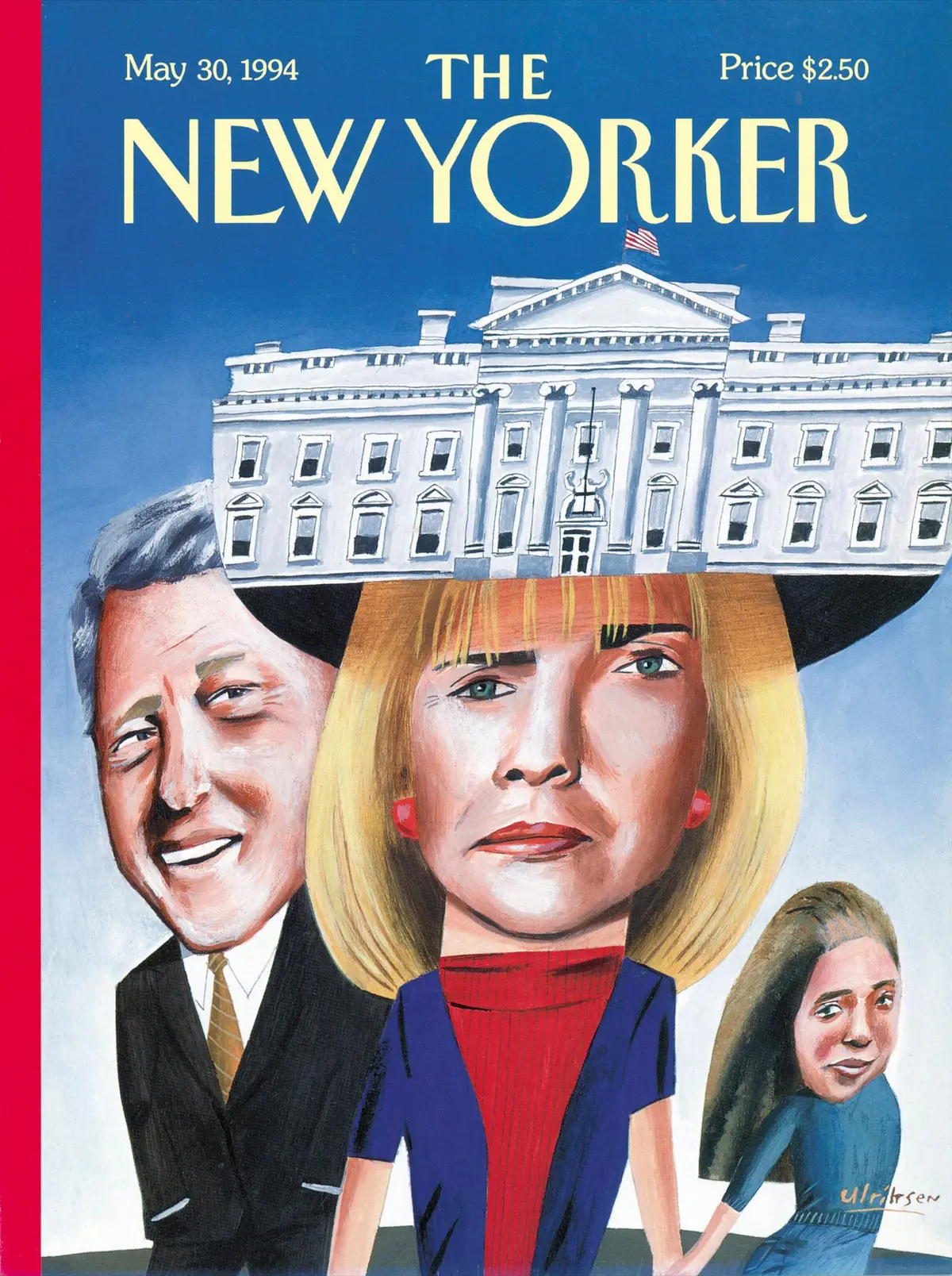 Обложка The New Yorker, 30 мая 1994: Клинтоны, художник Марк Ульриксен