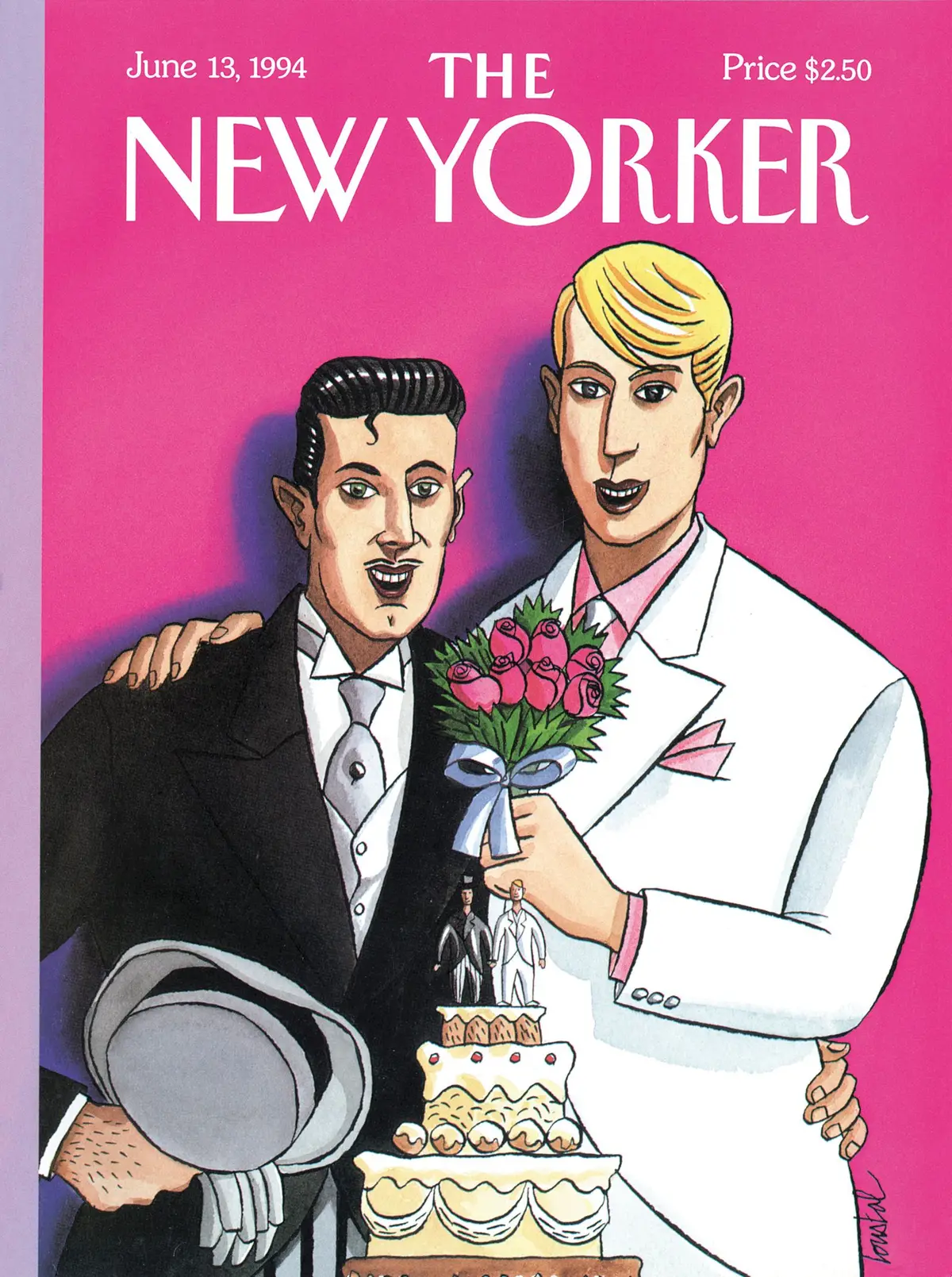 Обложка The New Yorker, 13 июня 1994: Июньские женихи, художник Жак де Лусталь