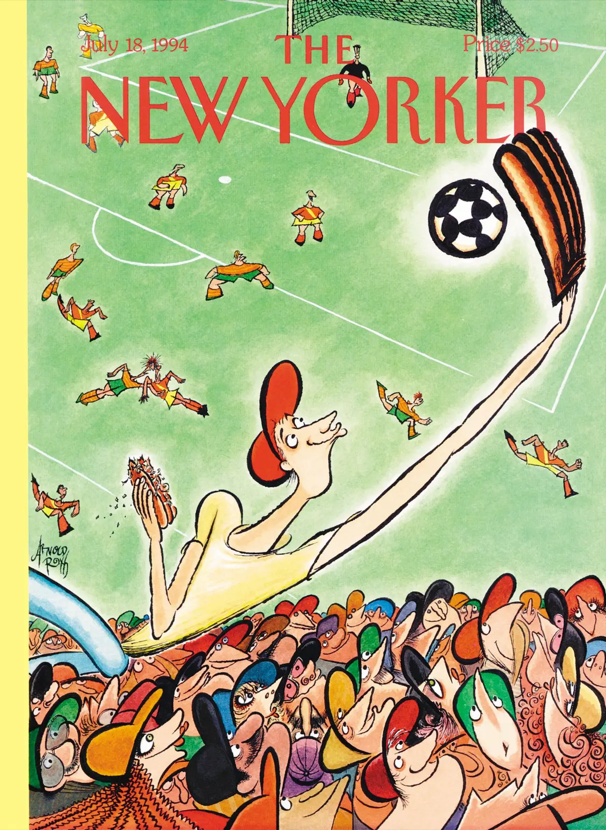 Обложка The New Yorker, 18 июля 1994: Финал чемпионата мира, художник Арнольд Рот