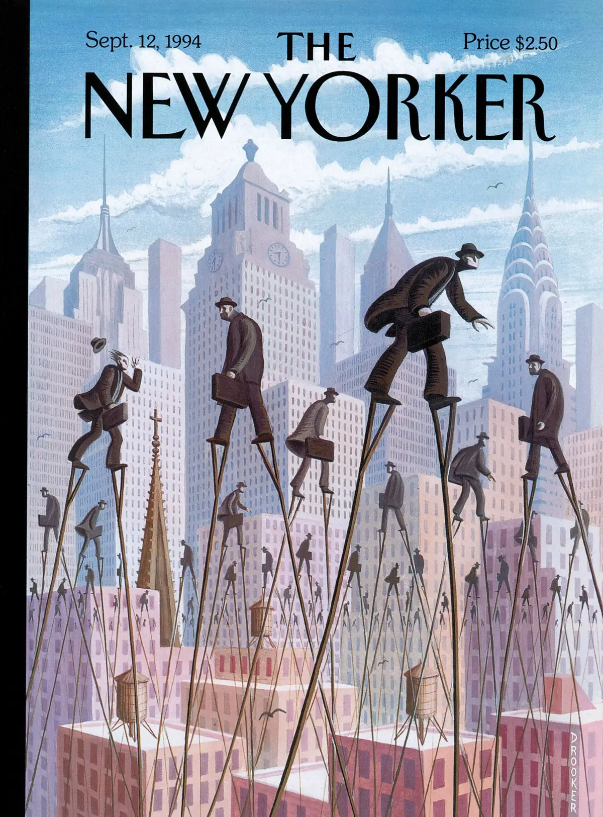Обложка The New Yorker, 12 сентября 1994: Жизнь на вершине, художник Эрик Друкер