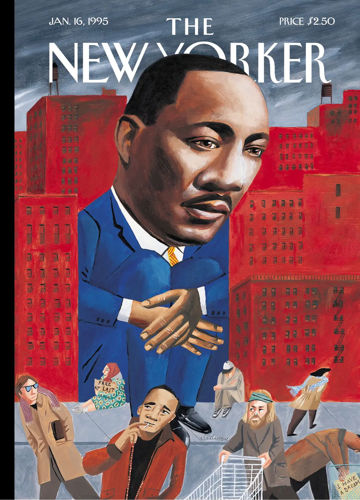 Обложка The New Yorker, 16 января 1995: У меня была мечта, художник Марк Ульриксен