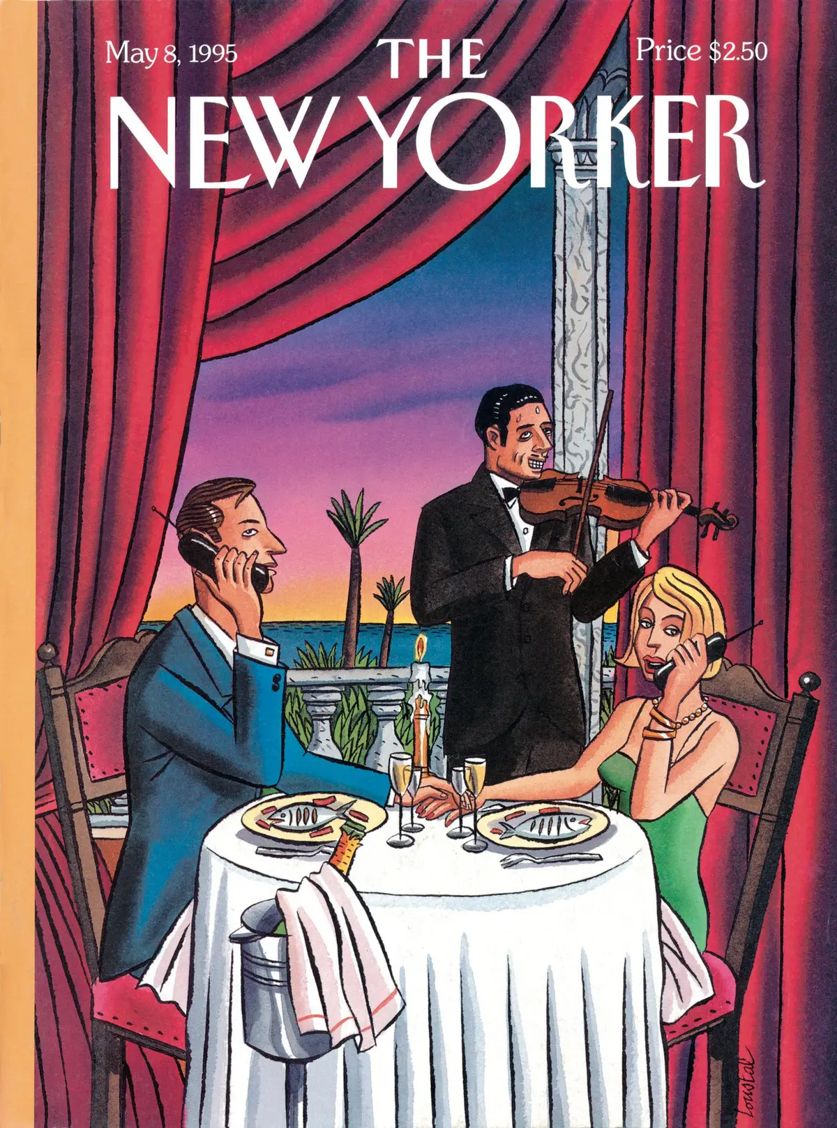 Обложка The New Yorker, 8 мая 1995: Нежности, художник Жак де Лусталь