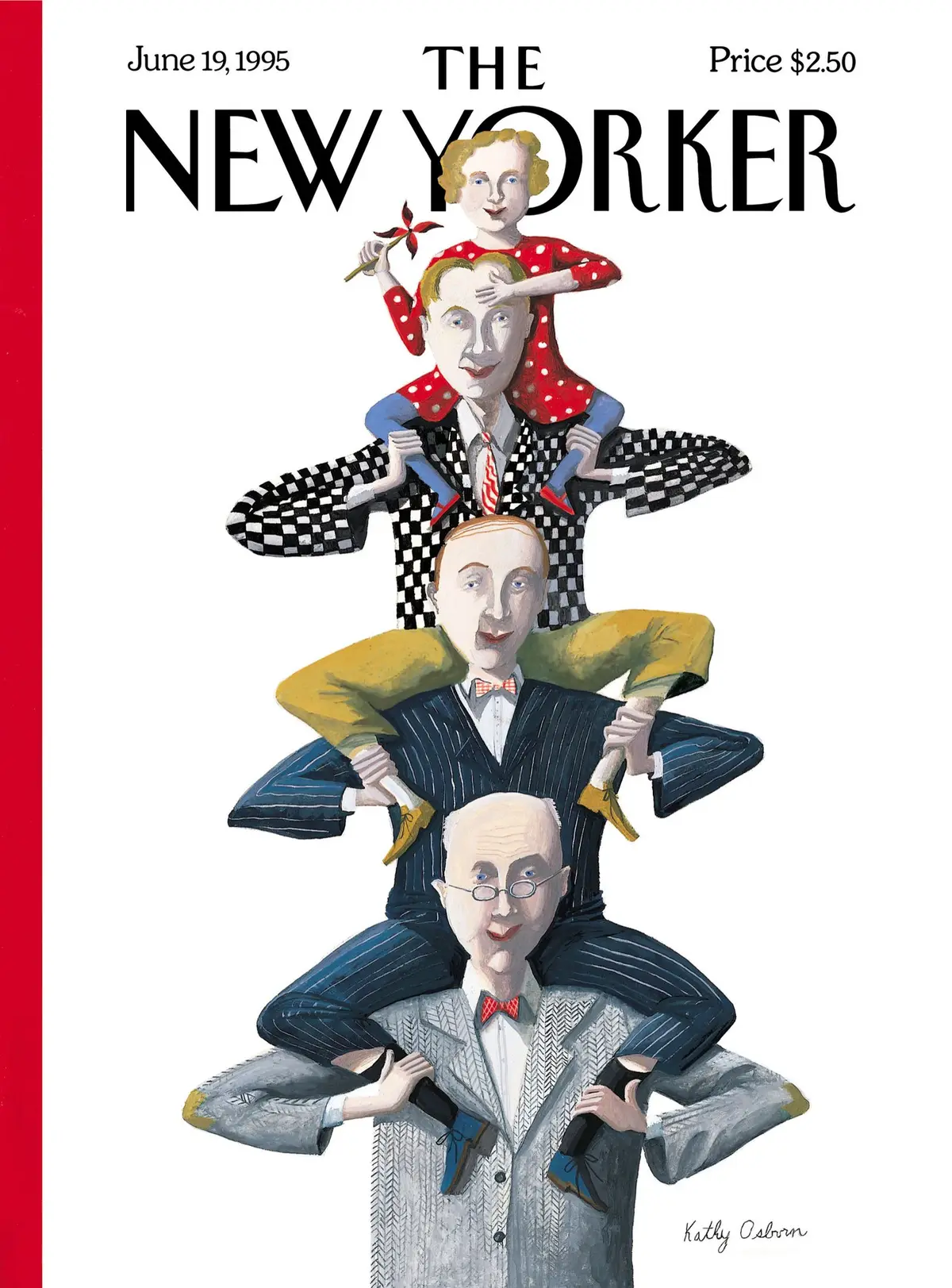 Обложка The New Yorker, 19 июня 1995: День отца, художник Кэти Осборн
