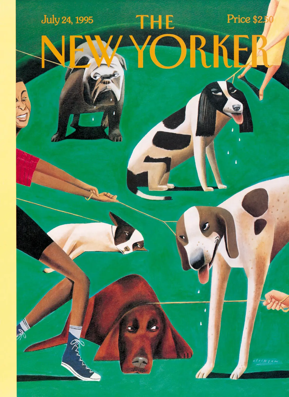 Обложка The New Yorker, 24 июля 1995: Собачья жара, художник Марк Ульриксен