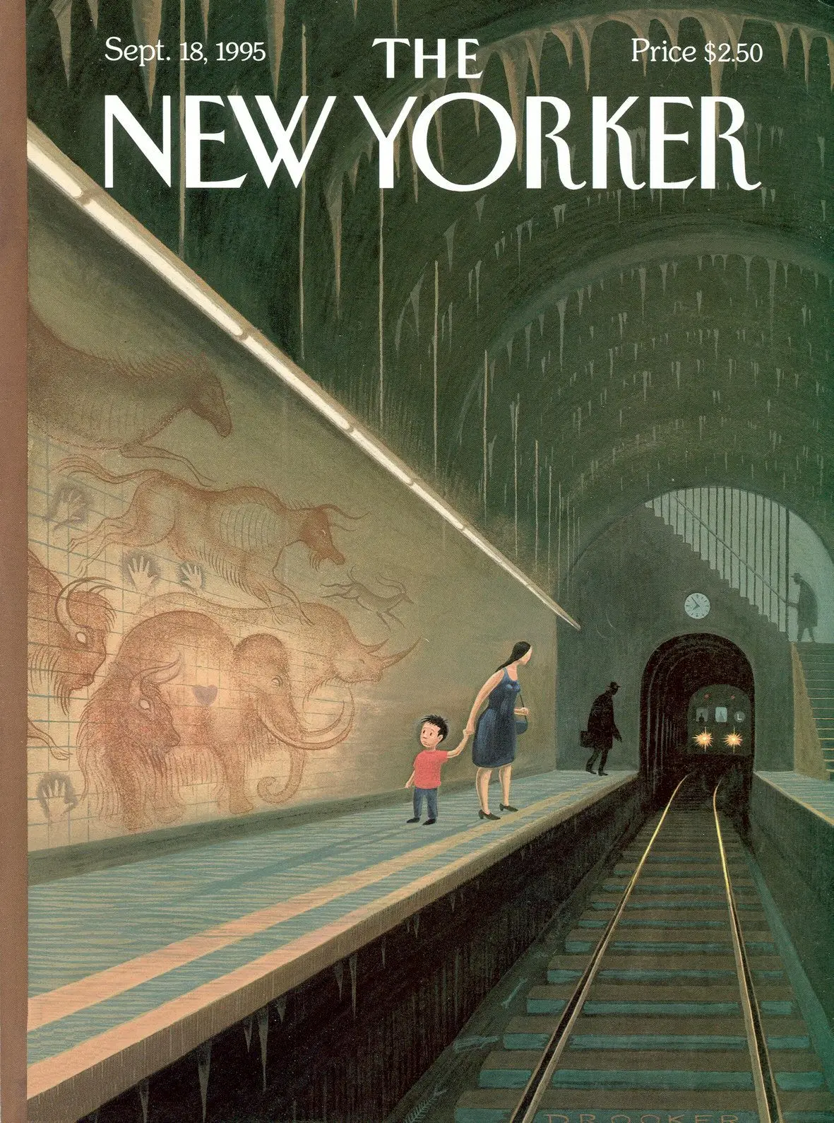 Обложка The New Yorker, 18 сентября 1995: В конце туннеля, художник Эрик Друкер