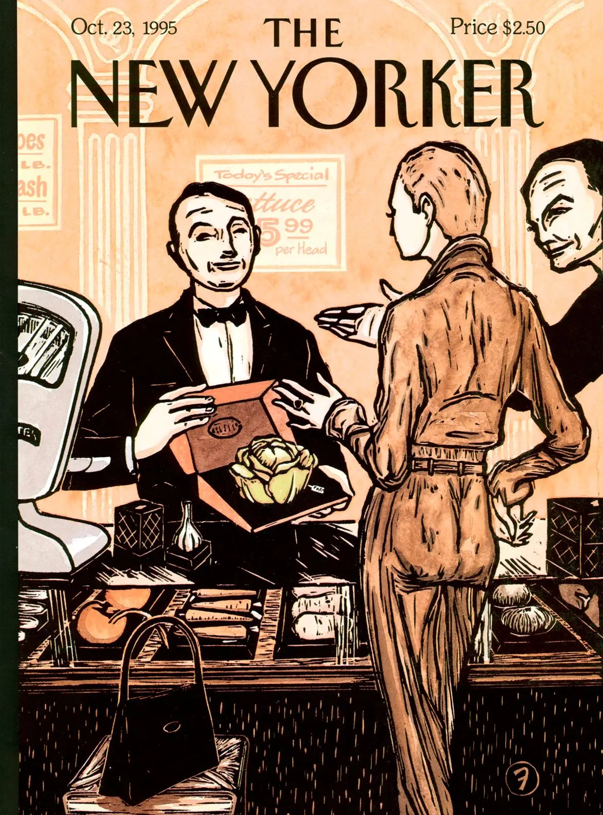 Обложка The New Yorker, 23 октября 1995: Высокая кухня, художник Франсуаза Бертуд