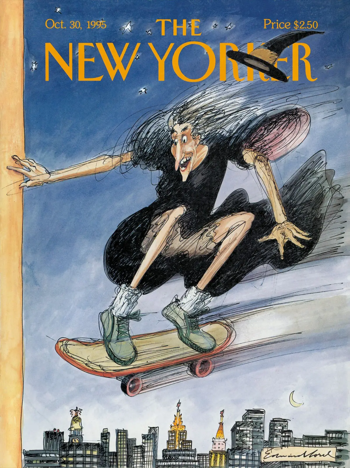 Обложка The New Yorker, 30 октября 1995: Ад на колёсах, художник Эдвард Сорел