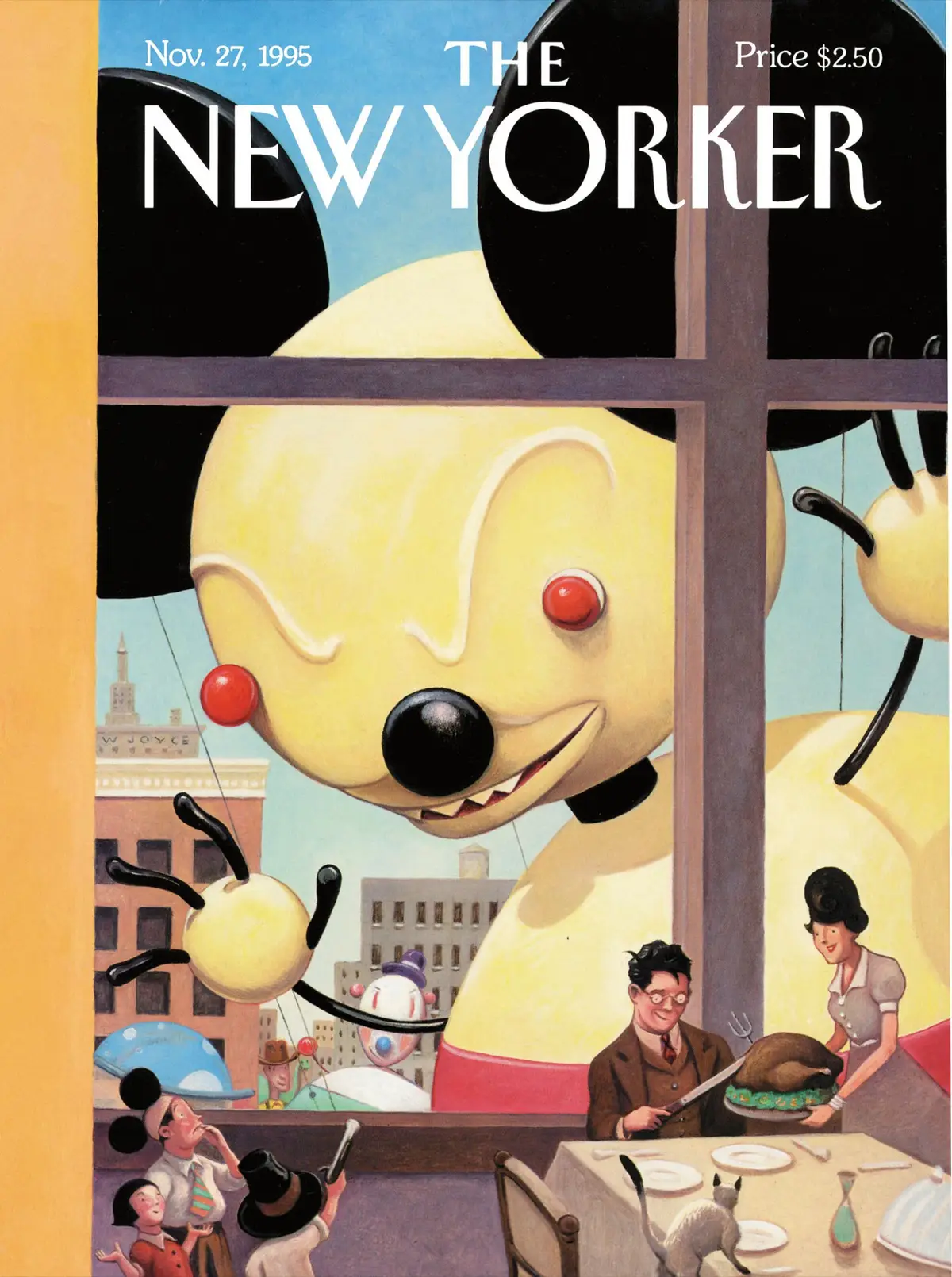 Обложка The New Yorker, 27 ноября 1995: Мышь в ярости, художник Уильям Джойс