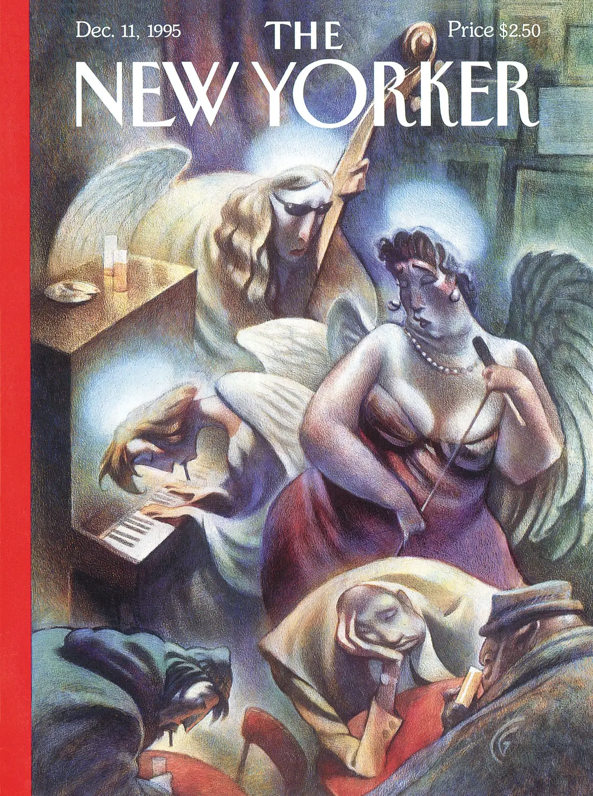 Обложка The New Yorker, 11 декабря 1995: Небесный блюз, художник Картер Гудрич