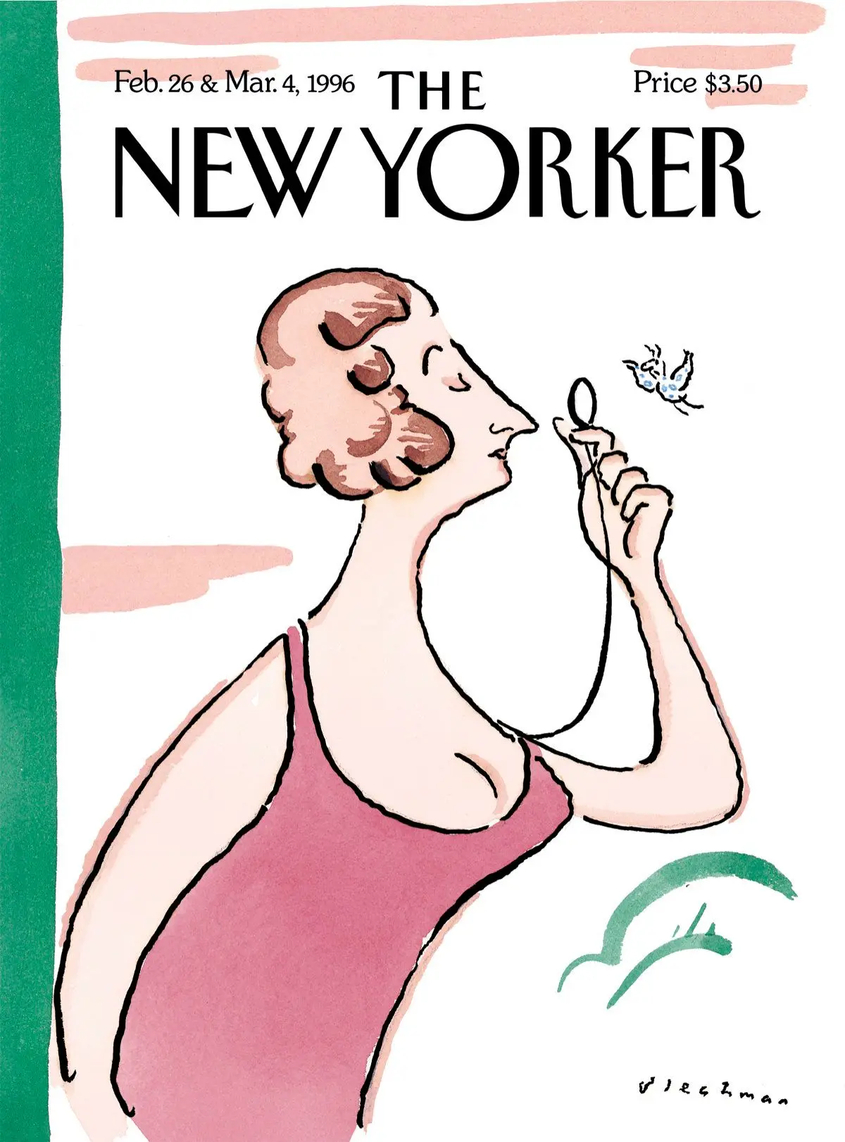 Обложка The New Yorker, 26 февраля 1996: Юстасия Тилли, художник Р. О. Блекман