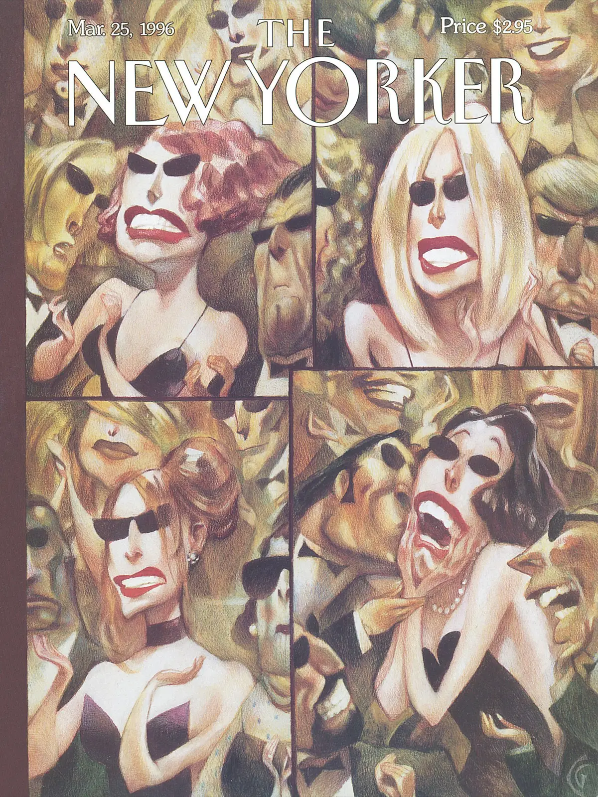 Обложка The New Yorker, 25 марта 1996: Момент истины, художник Картер Гудрич