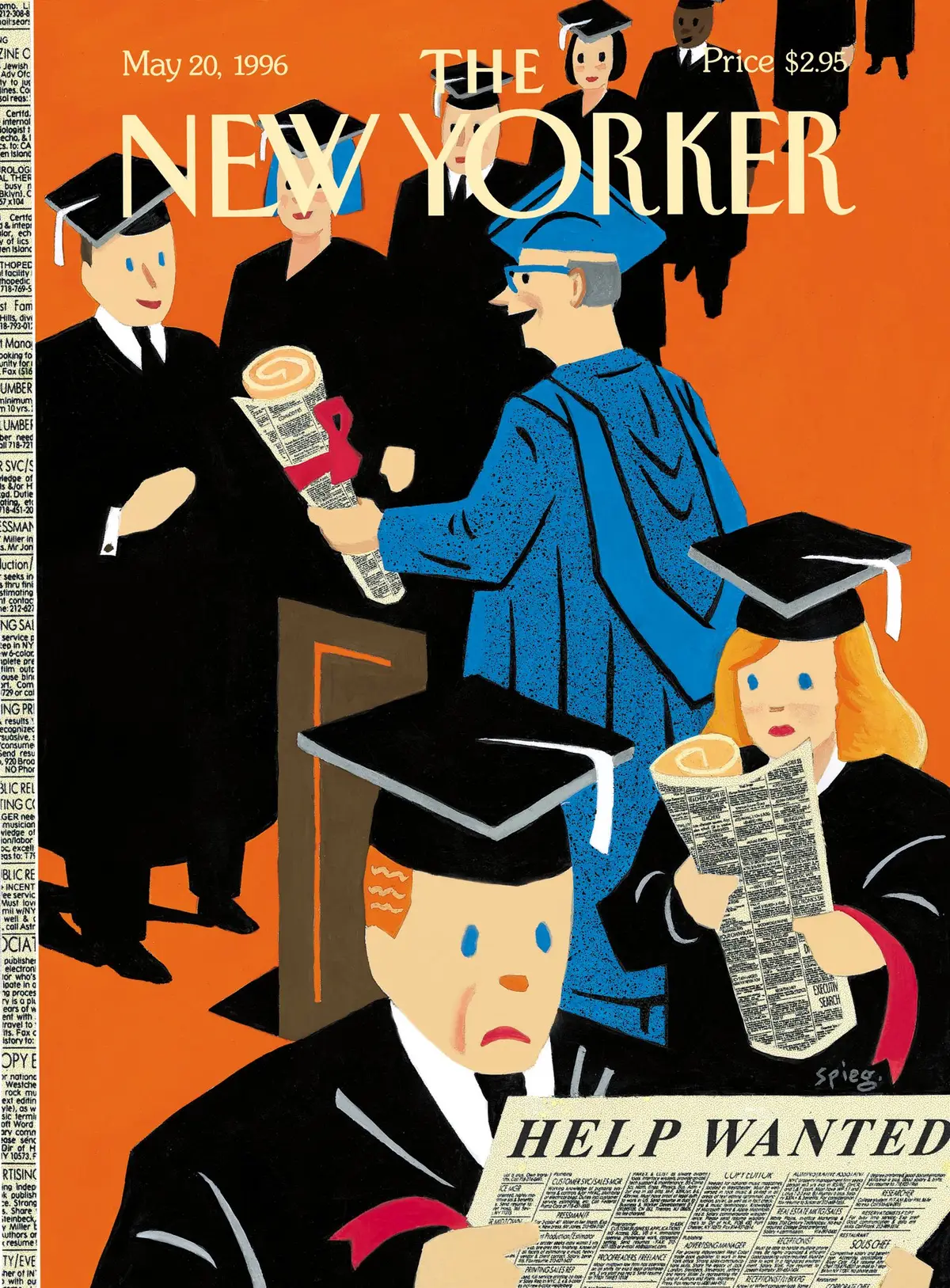 Обложка The New Yorker, 20 мая 1996: Объявления 96-го, художник Арт Шпигельман