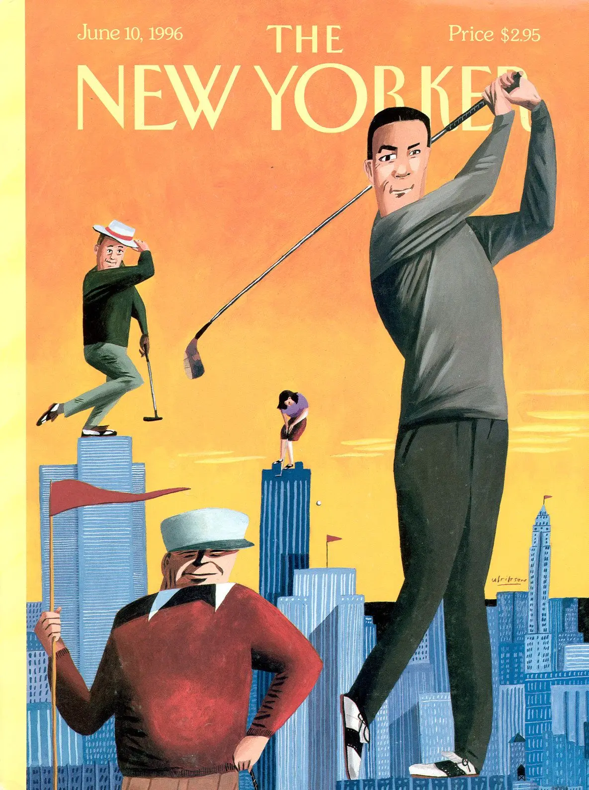 Обложка The New Yorker, 10 июня 1996: Время для гольфа, художник Марк Ульриксен