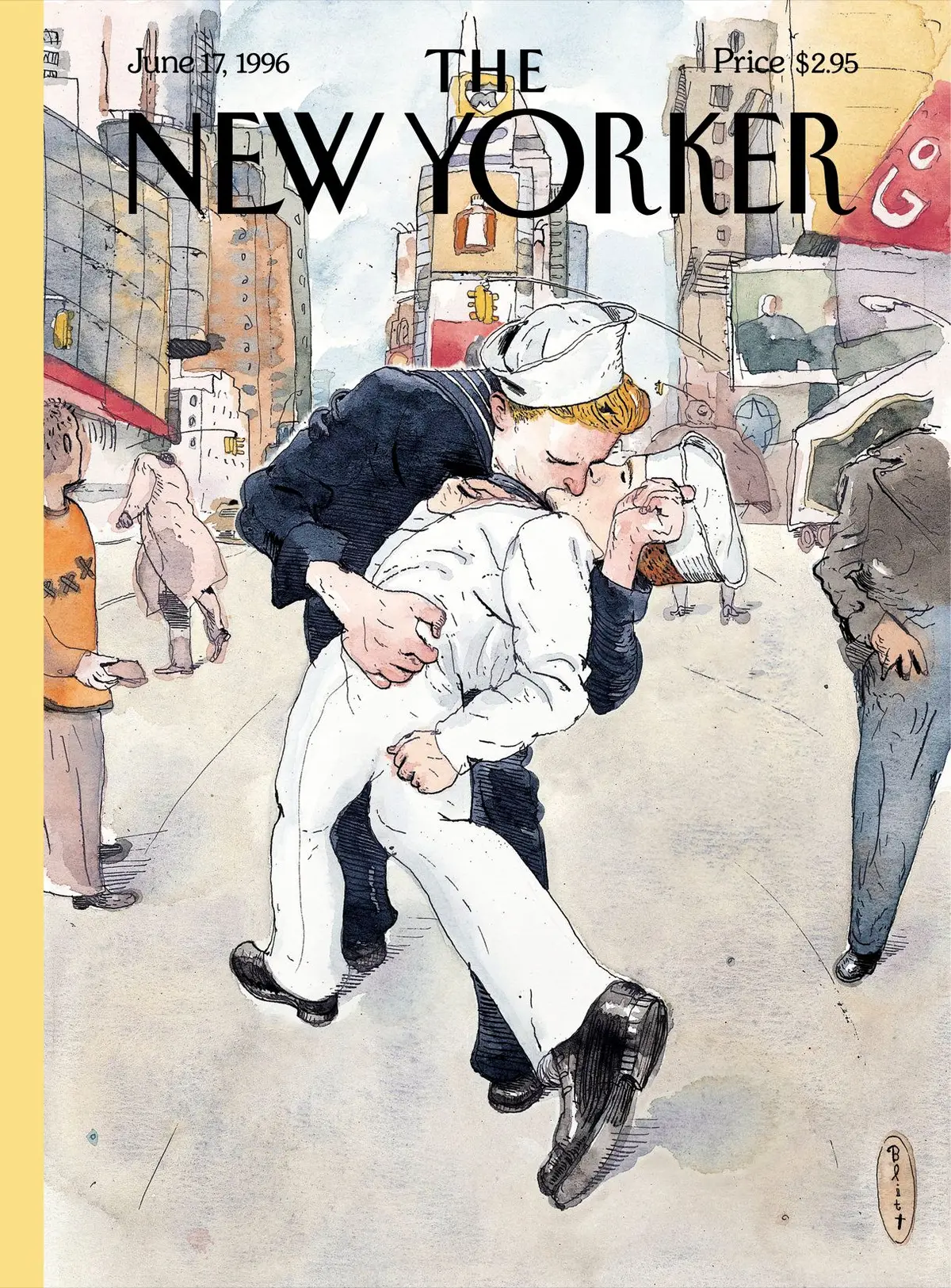 Обложка The New Yorker, 17 июня 1996: Не спрашивай, художник Барри Блитт