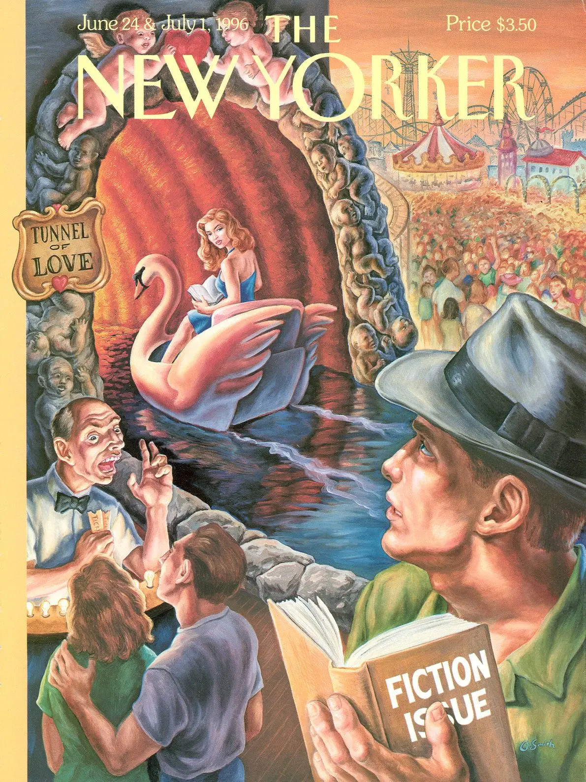 Обложка The New Yorker, 24 июня 1996: Туннель любви, художник Оуэн Смит