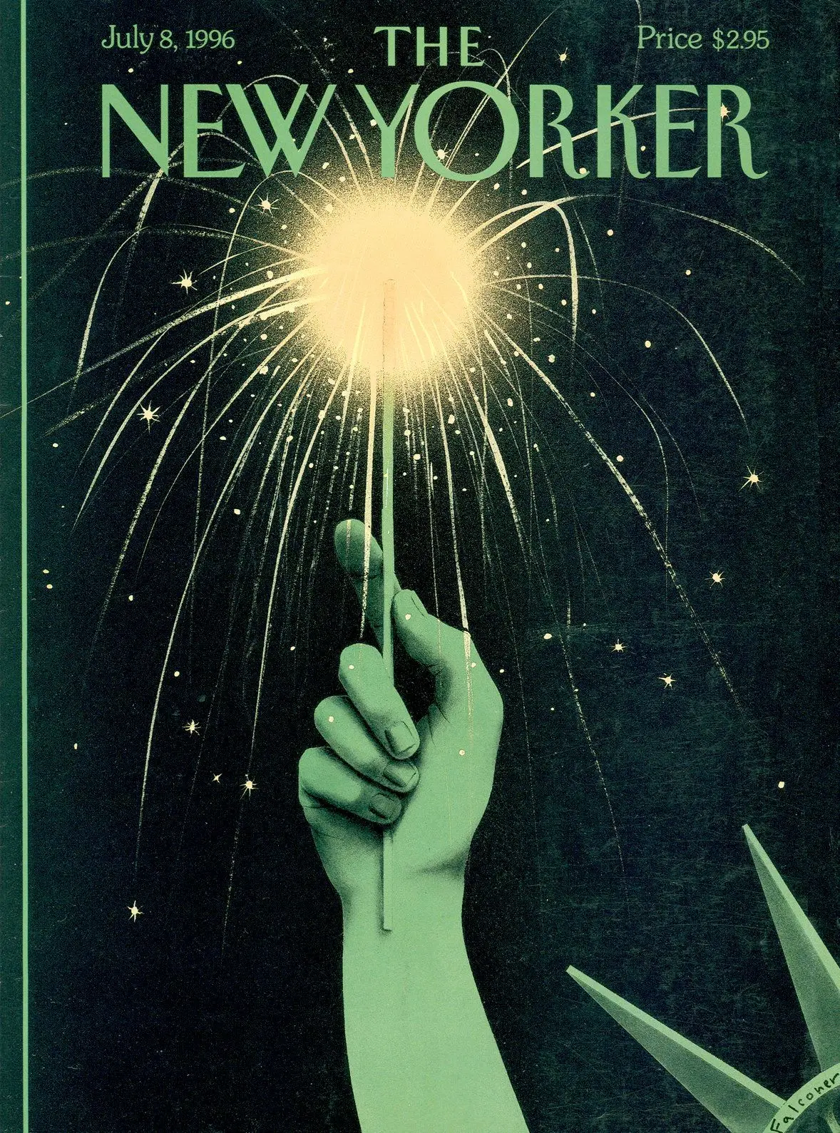 Обложка The New Yorker, 8 июля 1996: Освобождённая, художник Иэн Фальконер