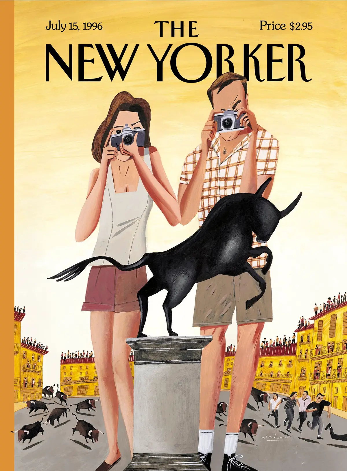 Обложка The New Yorker, 15 июля 1996: Двойная экспозиция, художник Марк Ульриксен