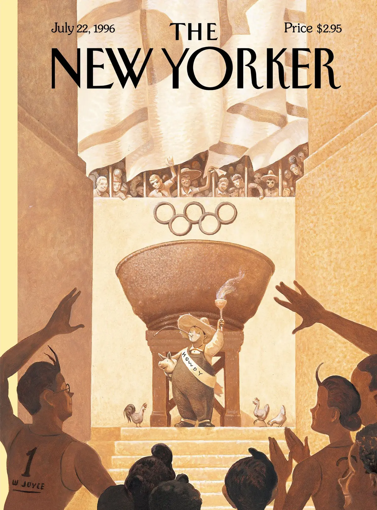 Обложка The New Yorker, 22 июля 1996: Слишком занятой город, художник Уильям Джойс