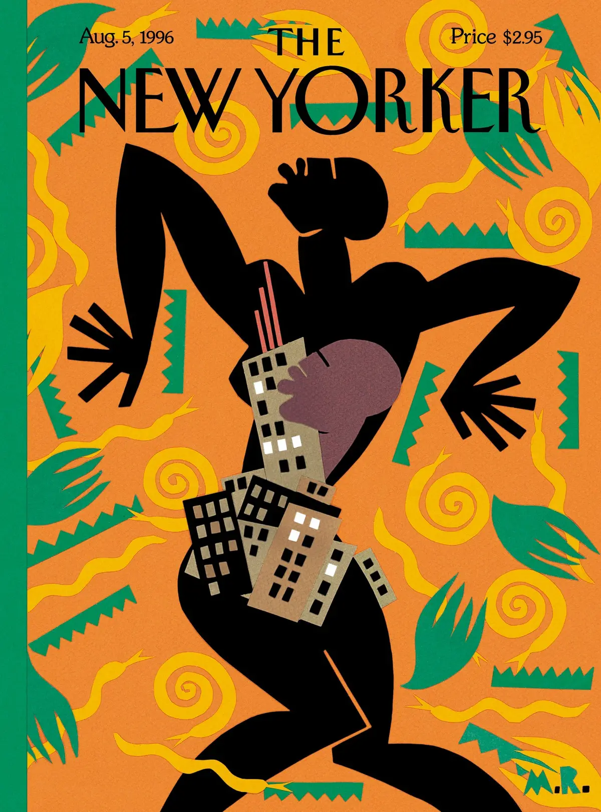 Обложка The New Yorker, 5 августа 1996: Пекло, художник Майкл Робертс
