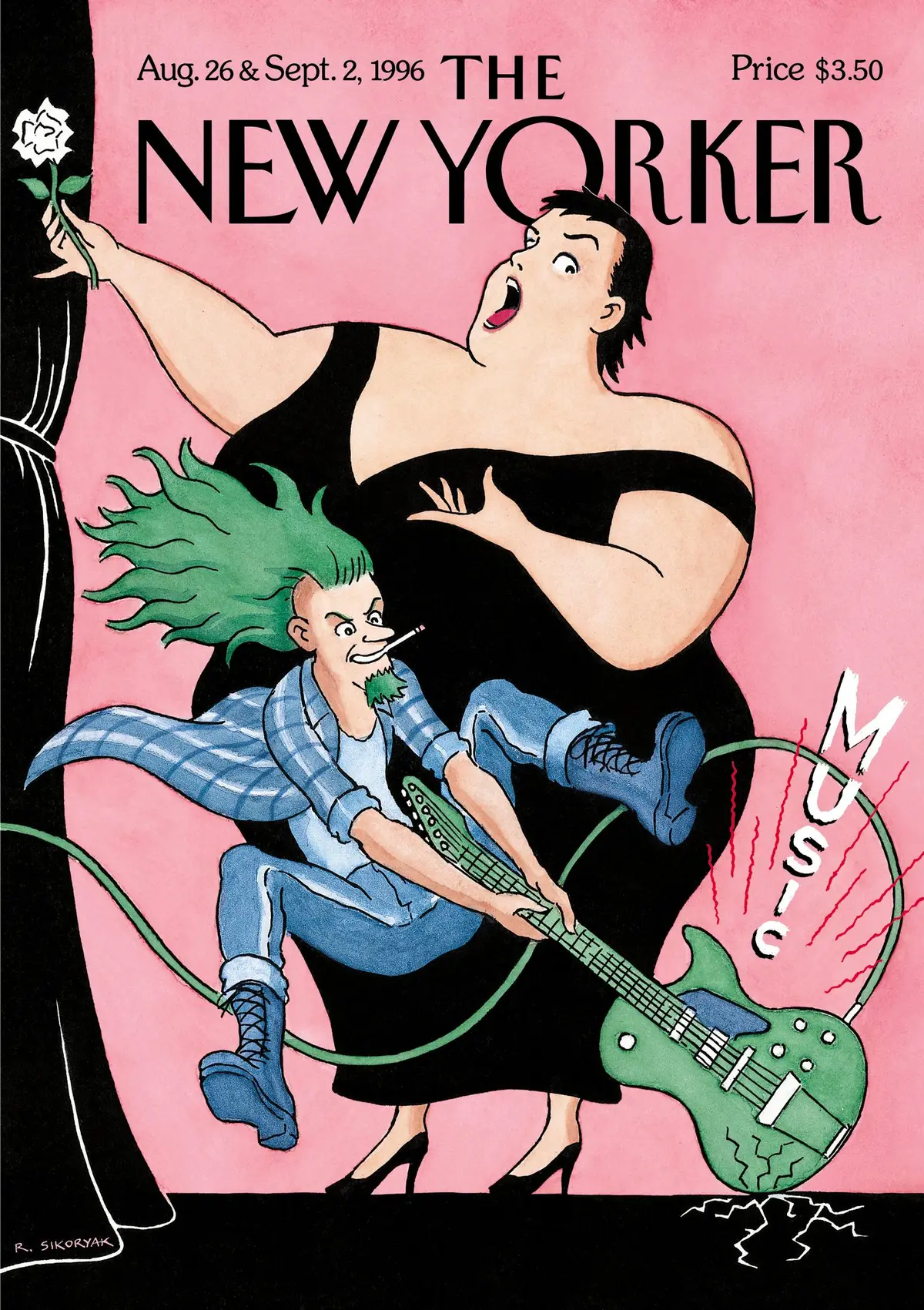 Обложка The New Yorker, 26 августа 1996: Дуэт, художник Роберт Сикоряк