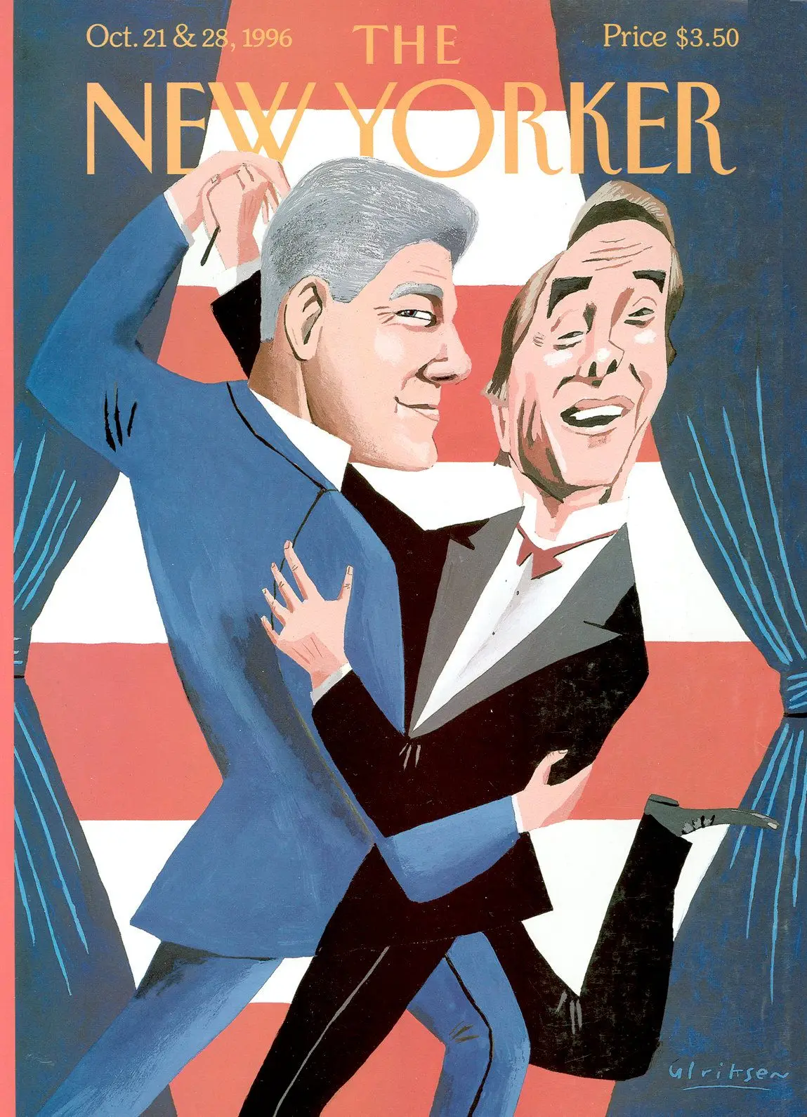 Обложка The New Yorker, 21 октября 1996: Последний танец, художник Марк Ульриксен