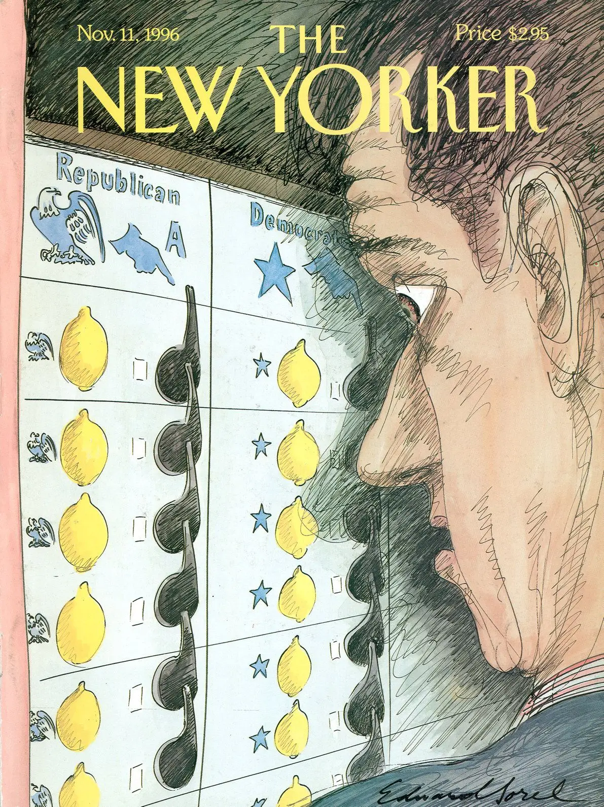 Обложка The New Yorker, 11 ноября 1996: Лимоны, художник Эдвард Сорел