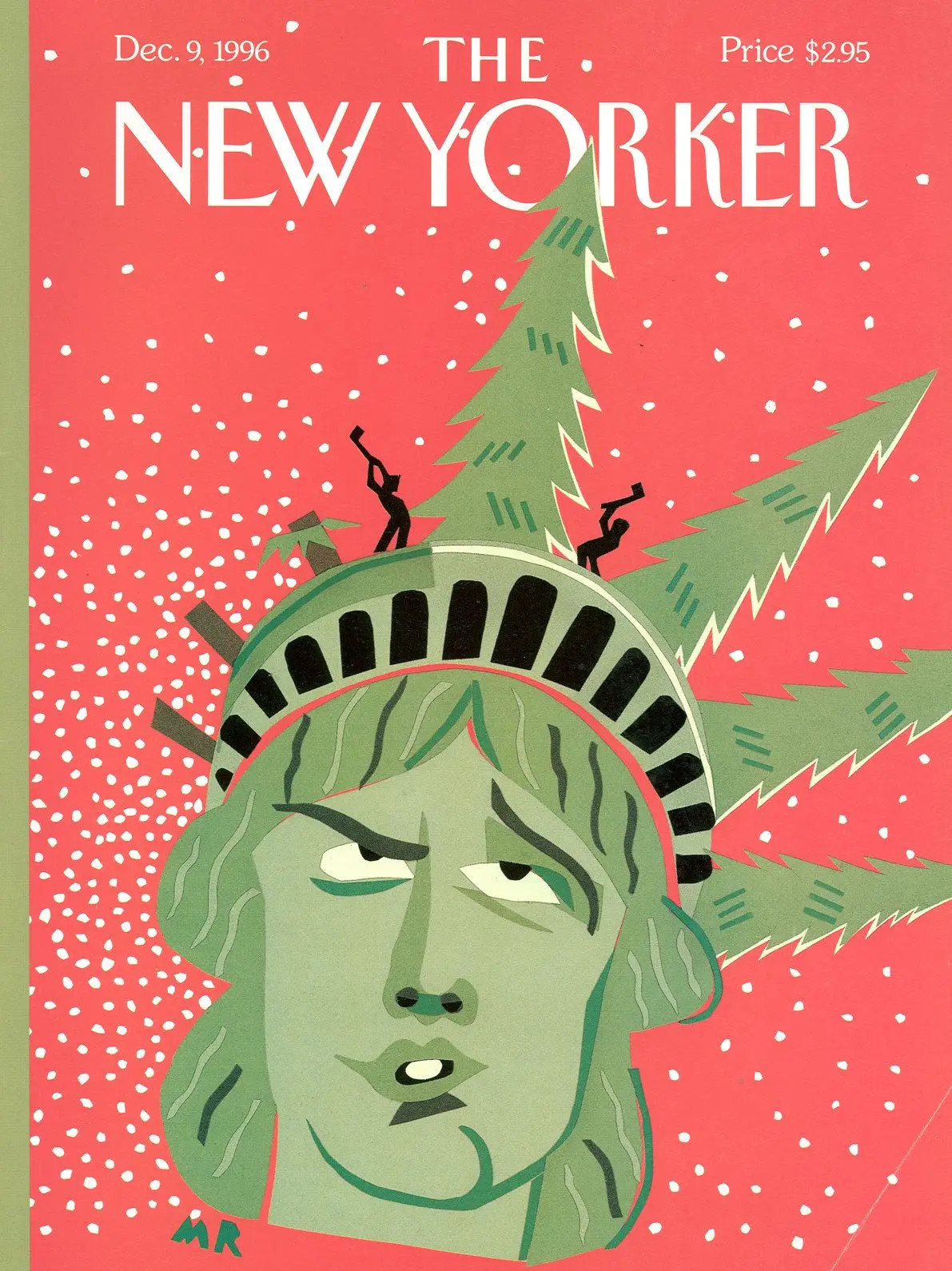 Обложка The New Yorker, 9 декабря 1996: Рождественская рубка, художник Майкл Робертс