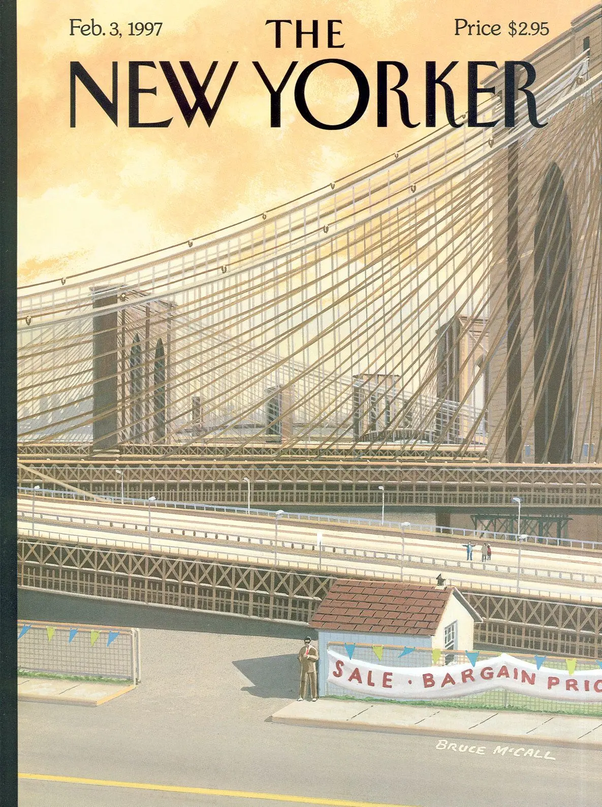 Обложка The New Yorker, 3 февраля 1997: Распродажа века, художник Брюс Макколл
