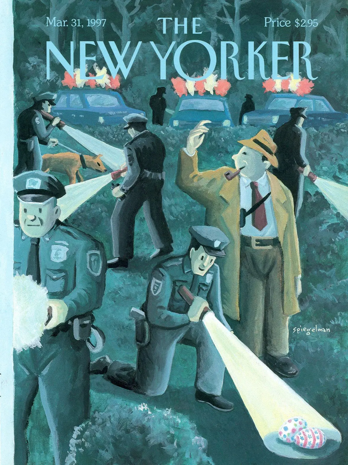 Обложка The New Yorker, 31 марта 1997: Охота на крутые яйца, художник Арт Шпигельман
