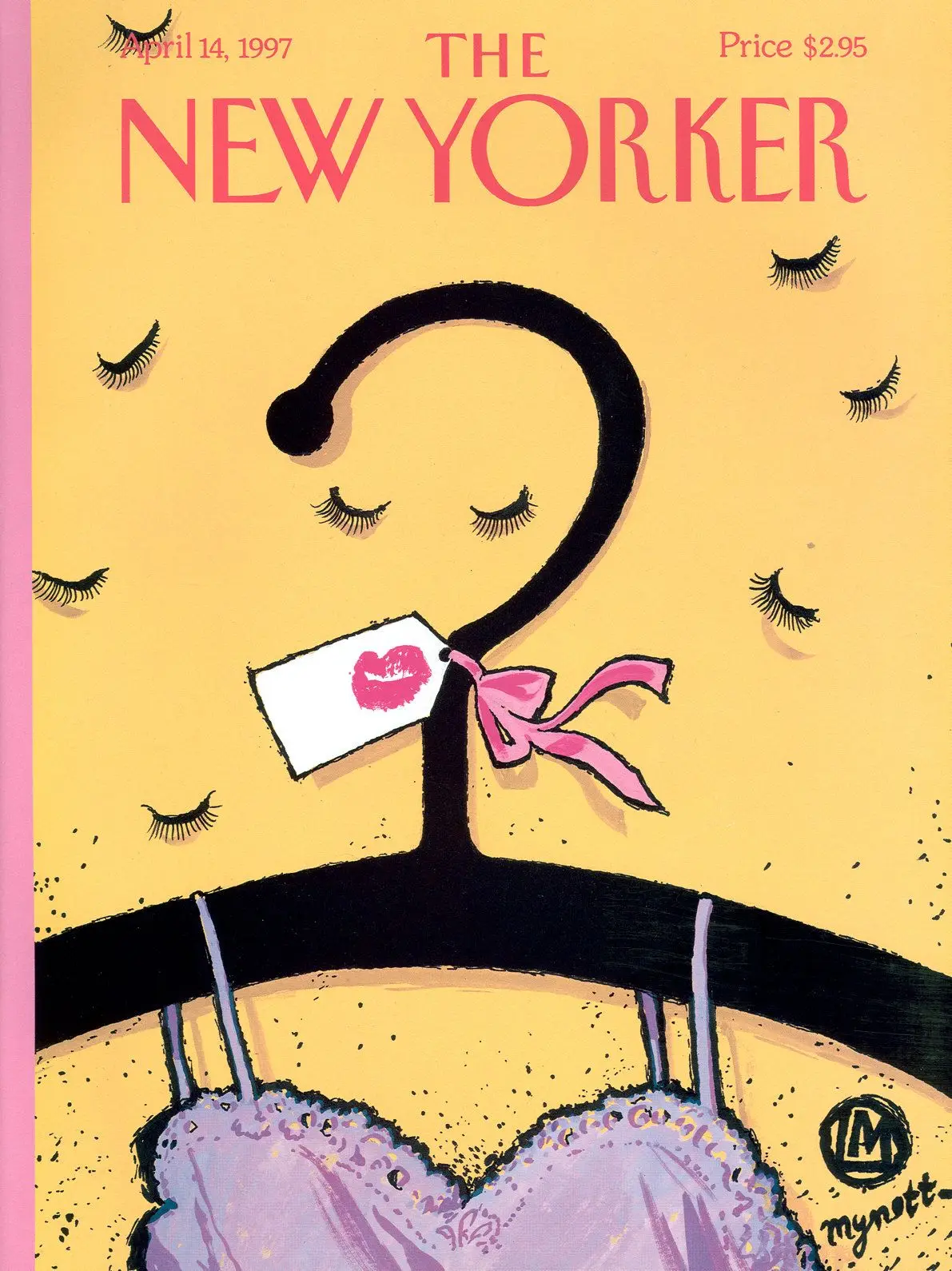 Обложка The New Yorker, 14 апреля 1997: Модная вешалка, художник Лоуренс Майнотт