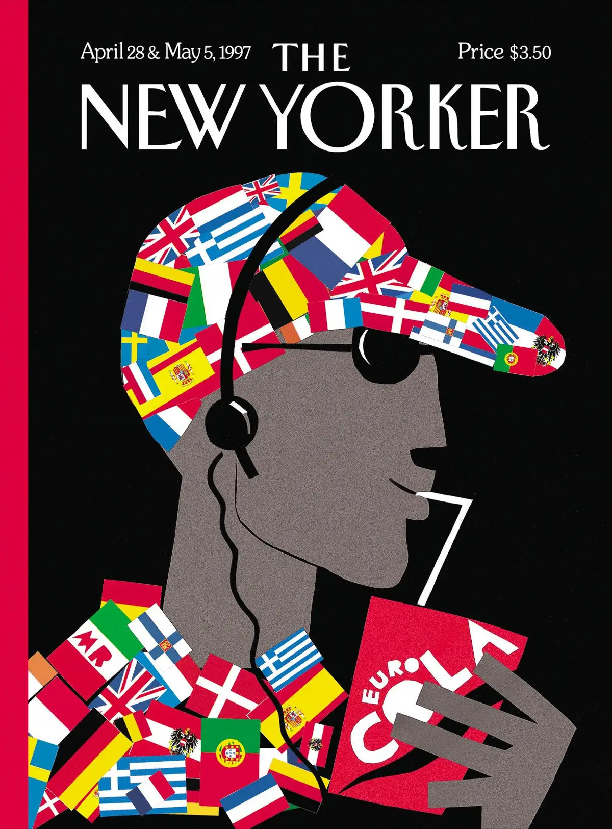 Обложка The New Yorker, 28 апреля 1997: Евроцентризм, художник Майкл Робертс