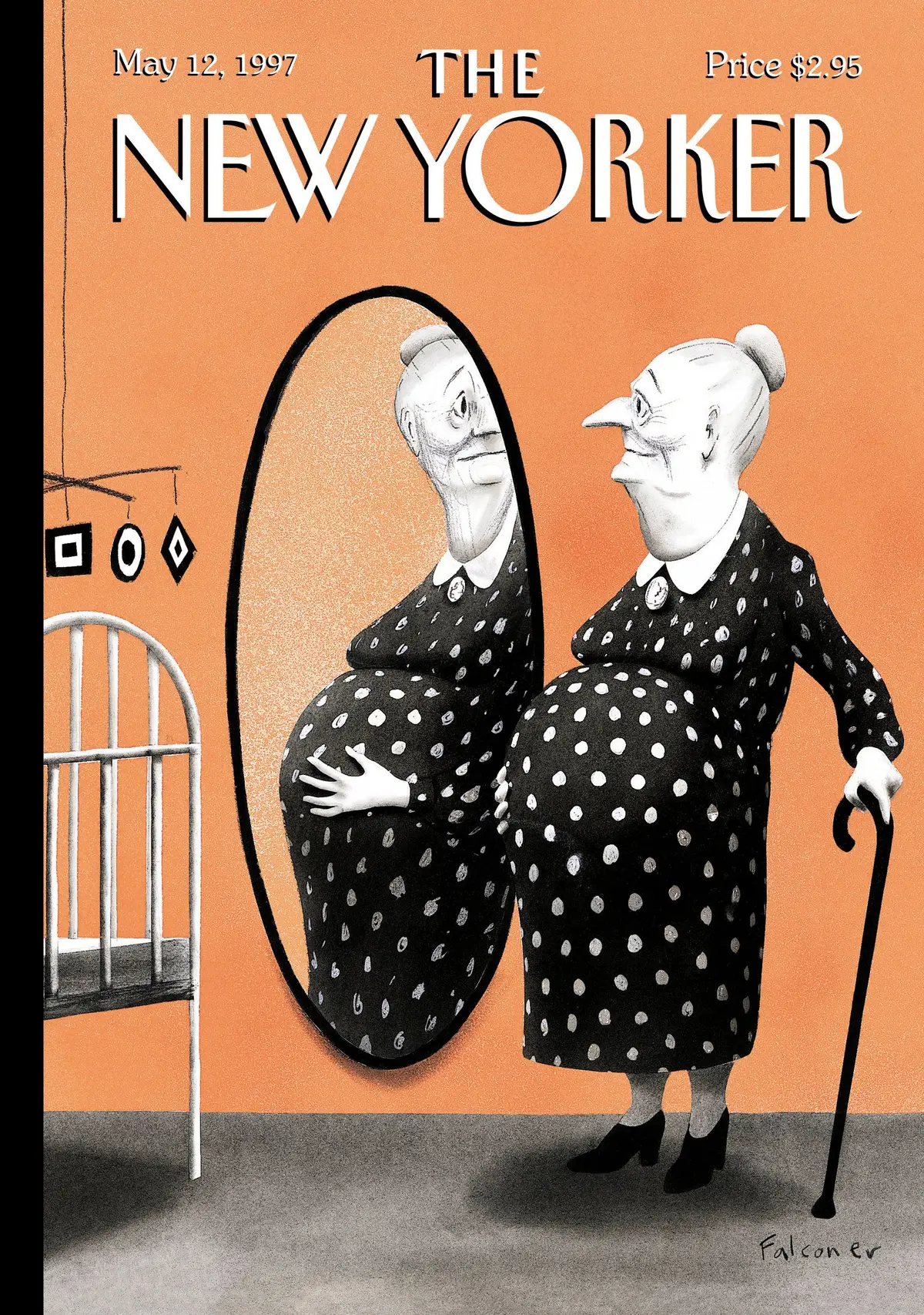 Обложка The New Yorker, 12 мая 1997: День матери, художник Иэн Фальконер