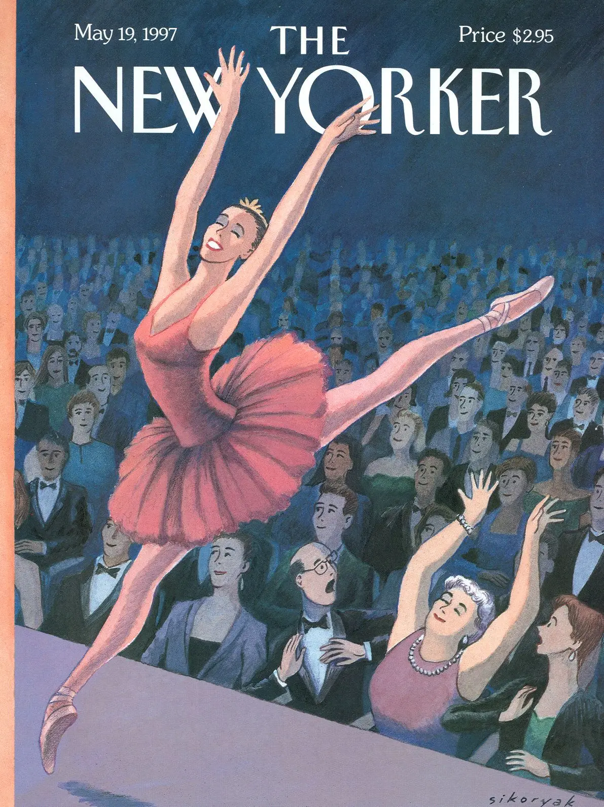 Обложка The New Yorker, 19 мая 1997: Болельщик, художник Роберт Сикоряк