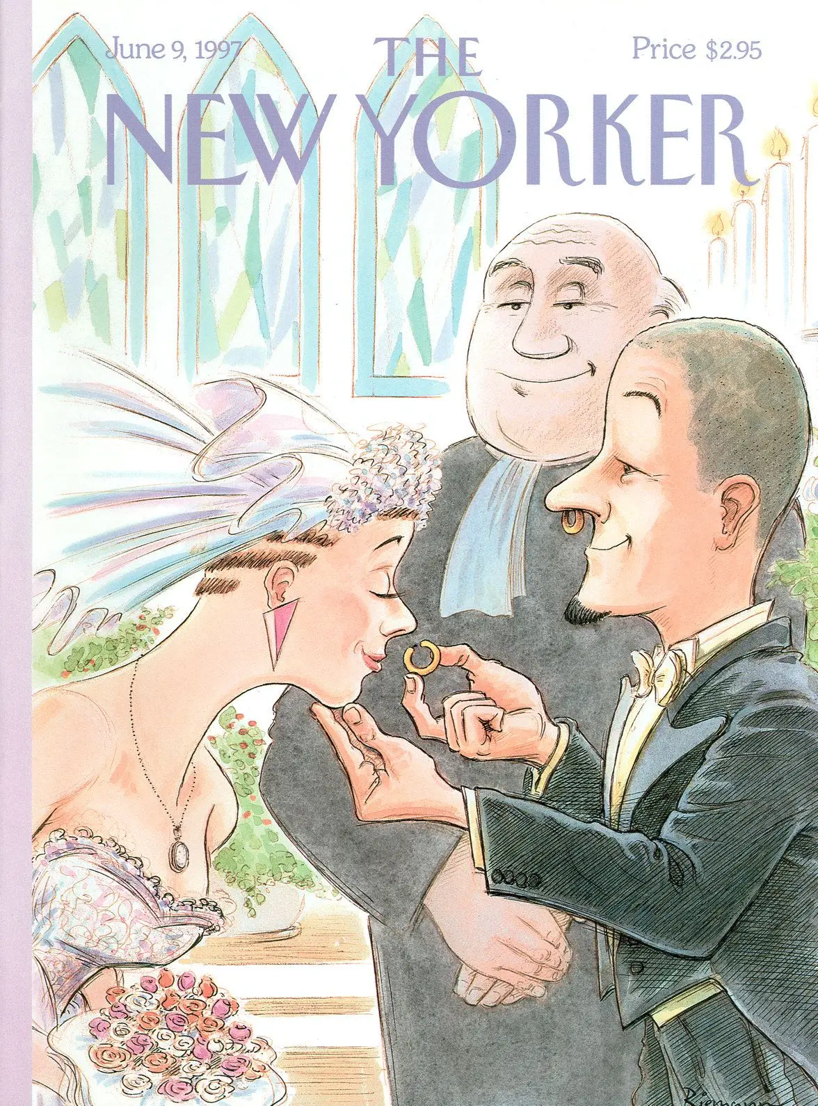 Обложка The New Yorker, 9 июня 1997: Современный брак, художник Джордж Риман