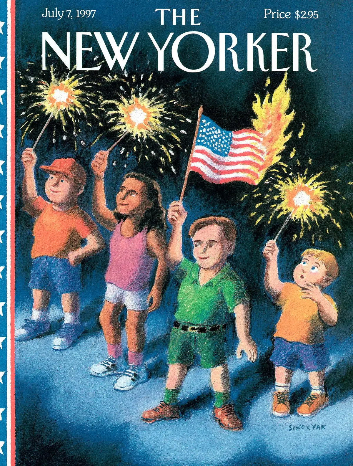 Обложка The New Yorker, 7 июля 1997: Фейерверк, художник Роберт Сикоряк
