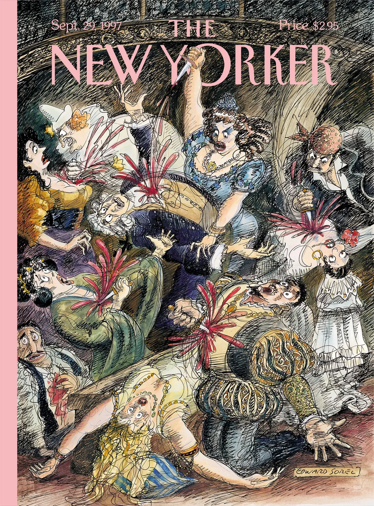 Обложка The New Yorker, 29 сентября 1997: Премьера, художник Эдвард Сорел