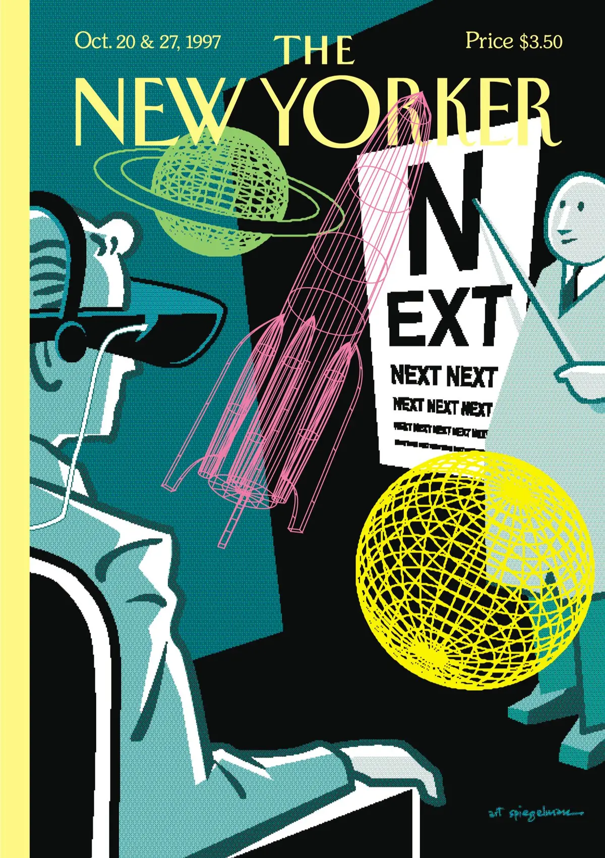 Обложка The New Yorker, 20 октября 1997: Дальновидный, художник Арт Шпигельман
