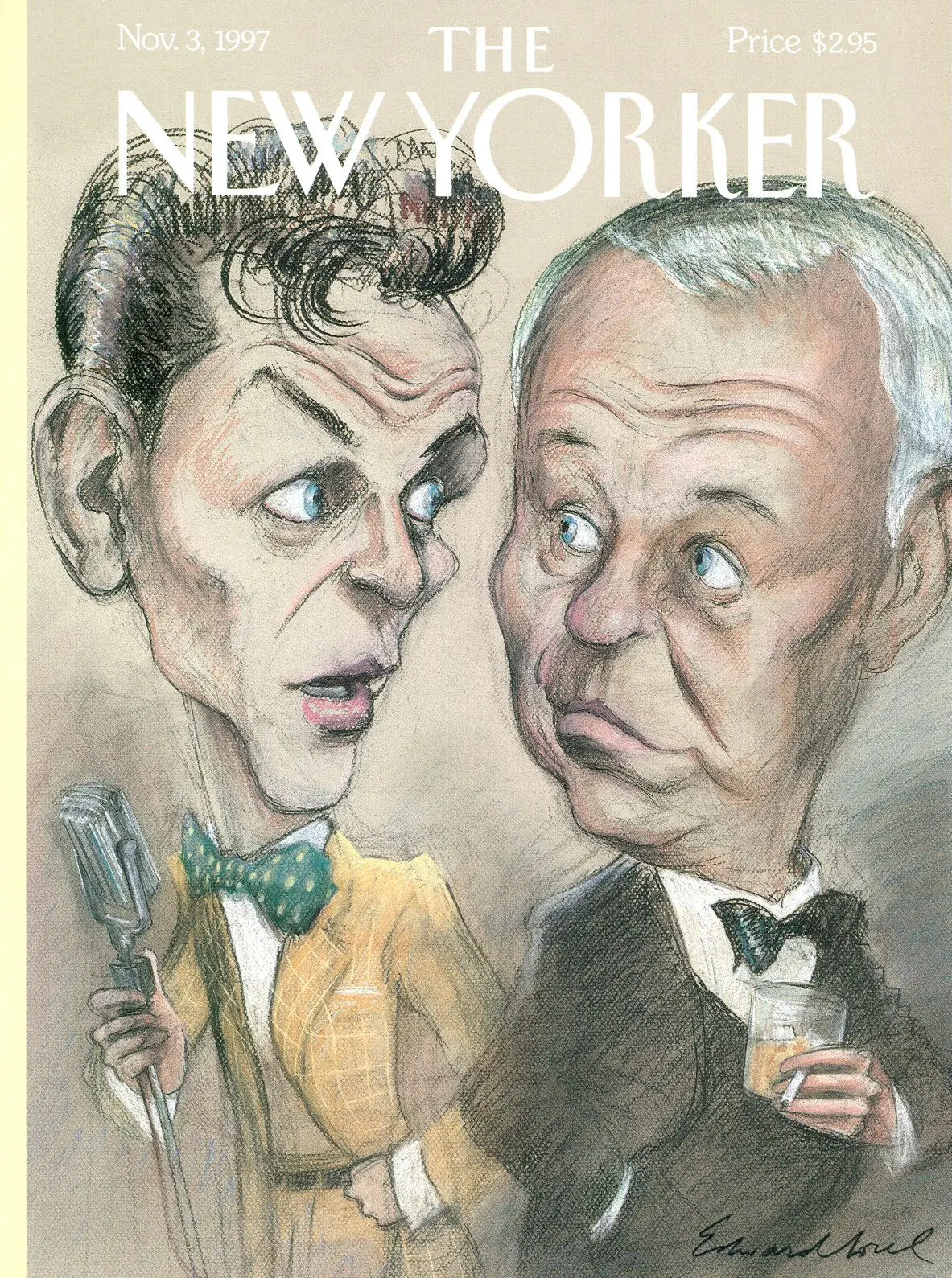 Обложка The New Yorker, 3 ноября 1997: Незнакомцы в ночи, художник Эдвард Сорел