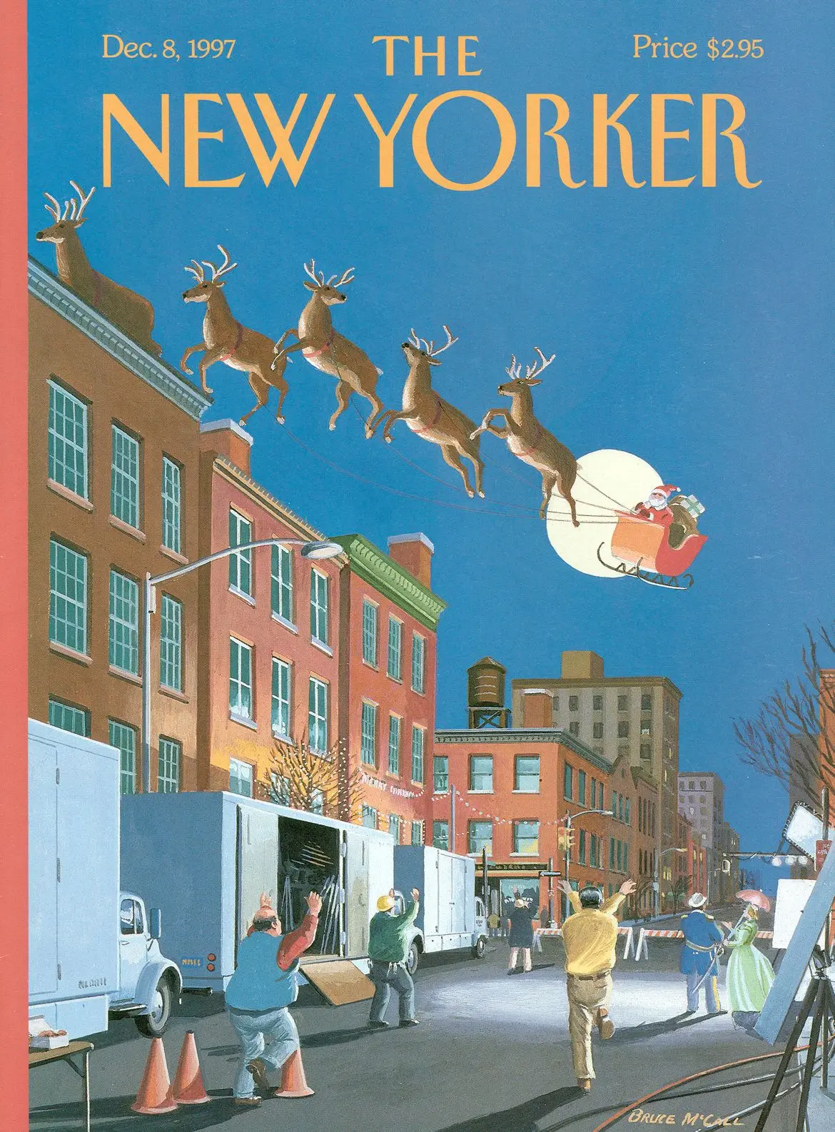 Обложка The New Yorker, 8 декабря 1997: Снято!, художник Брюс Макколл